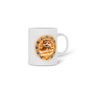 Nome do produto CANECA PERSONALIZADA CRIATIVA EM CERÂMICA, 325ML C/02 LADOS,  HAMSTER KOMBAT-2