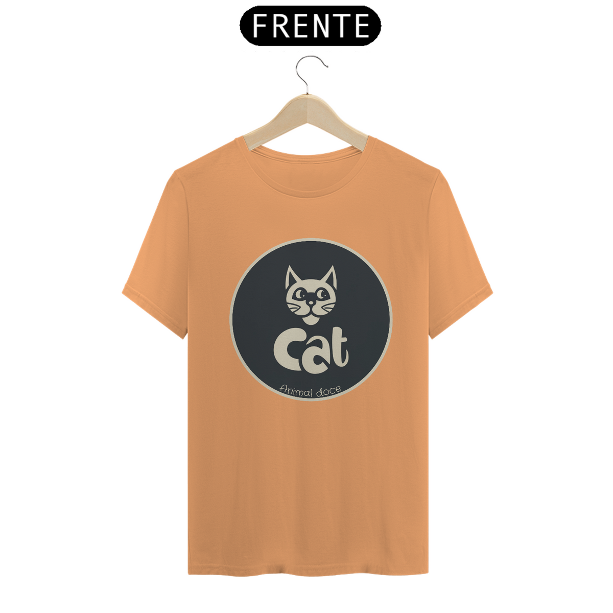 Nome do produto: CAMISETA T-SHIRT ESTONADA, CAT LETRAS