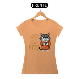 Nome do produtoCAMISETA BABY LONG ESTONADA, CAT COFFEE