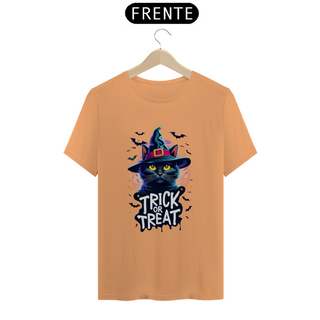 Nome do produtoCAMISETA T-SHIRT ESTONADA, BLACK CAT TRICK OR TREAT