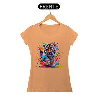 Nome do produtoCAMISETA BABY LONG ESTONADA, COLORFUL TIGER