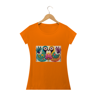 Nome do produtoCAMISERA BABY LONG CLASSIC, COLORFUL BIRDS