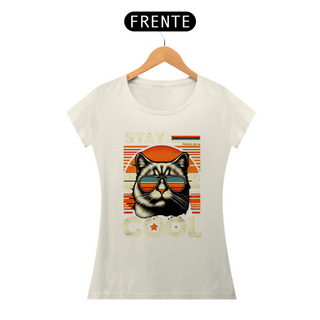 Nome do produtoCAMISETA BABY LONG ALGODÃO PIMA CAT, STAY COOL 