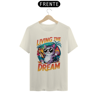 Nome do produtoCAMISETA T-SHIRT PIMA CAT, LIVING THE DREAM