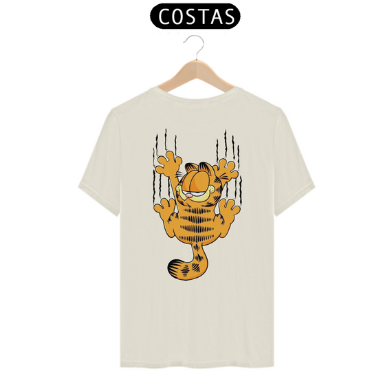 CAMISETA T-SHIRT PIMA COSTAS, CAT GARFIELD