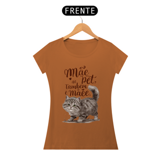 Nome do produtoCAMISETA BABY LONG PIMA CAT, MÃE DE PET TAMBÉM E MÃE