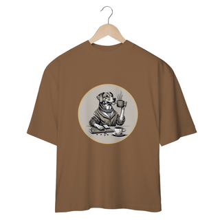 Nome do produtoCAMISETA OVERSIZED DOG, GOLDEN COFFEE OVAL PB