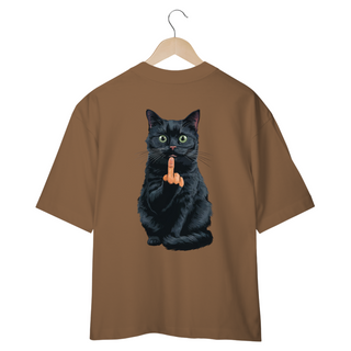 Nome do produtoCAMISETA OVERSIZED COSTAS, BLACK CAT FINGER