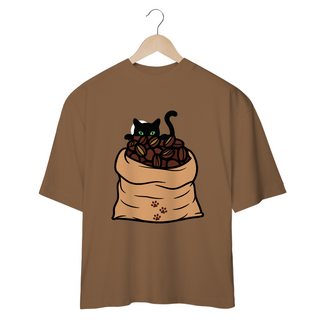 Nome do produtoCAMISETA OVERSIZED, BLACK CAT COFFEE