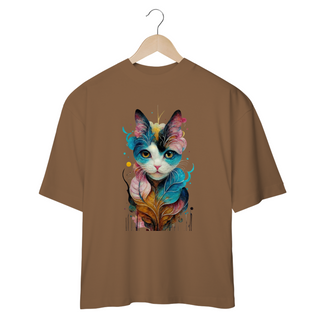 Nome do produtoCAMISETA OVERSIZED, COLORFUL CAT