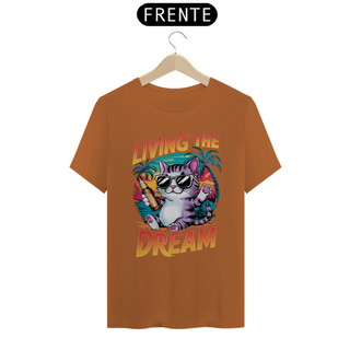 Nome do produtoCAMISETA T-SHIRT PIMA CAT, LIVING THE DREAM