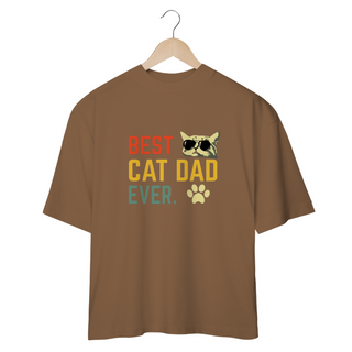 Nome do produtoCAMISETA OVERSIZED, BEST CAT DAD EVER