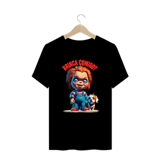 Nome do produtoCAMISETA BABY LONG PRIME DOG, LINHA FILME CHUCKY BRINCA COMIGO