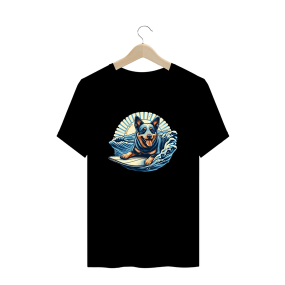 CAMISETA T-SHIRT PLUS SIZE, DOG SURF BLUE HEELER 