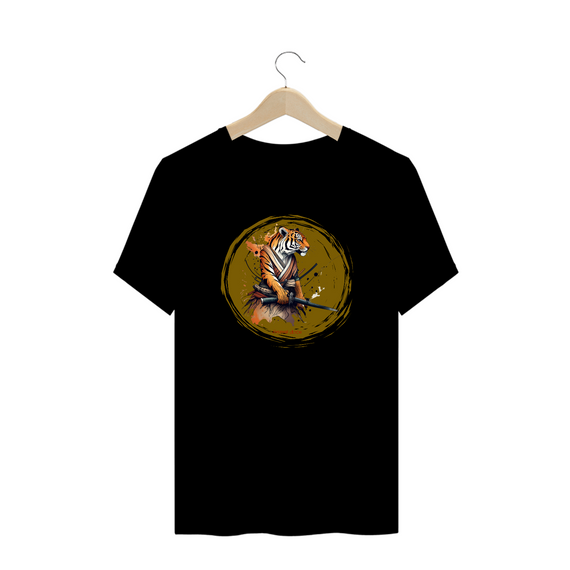 CAMISETA T-SHIRT PLUS SIZE, SAMURAI TIGER