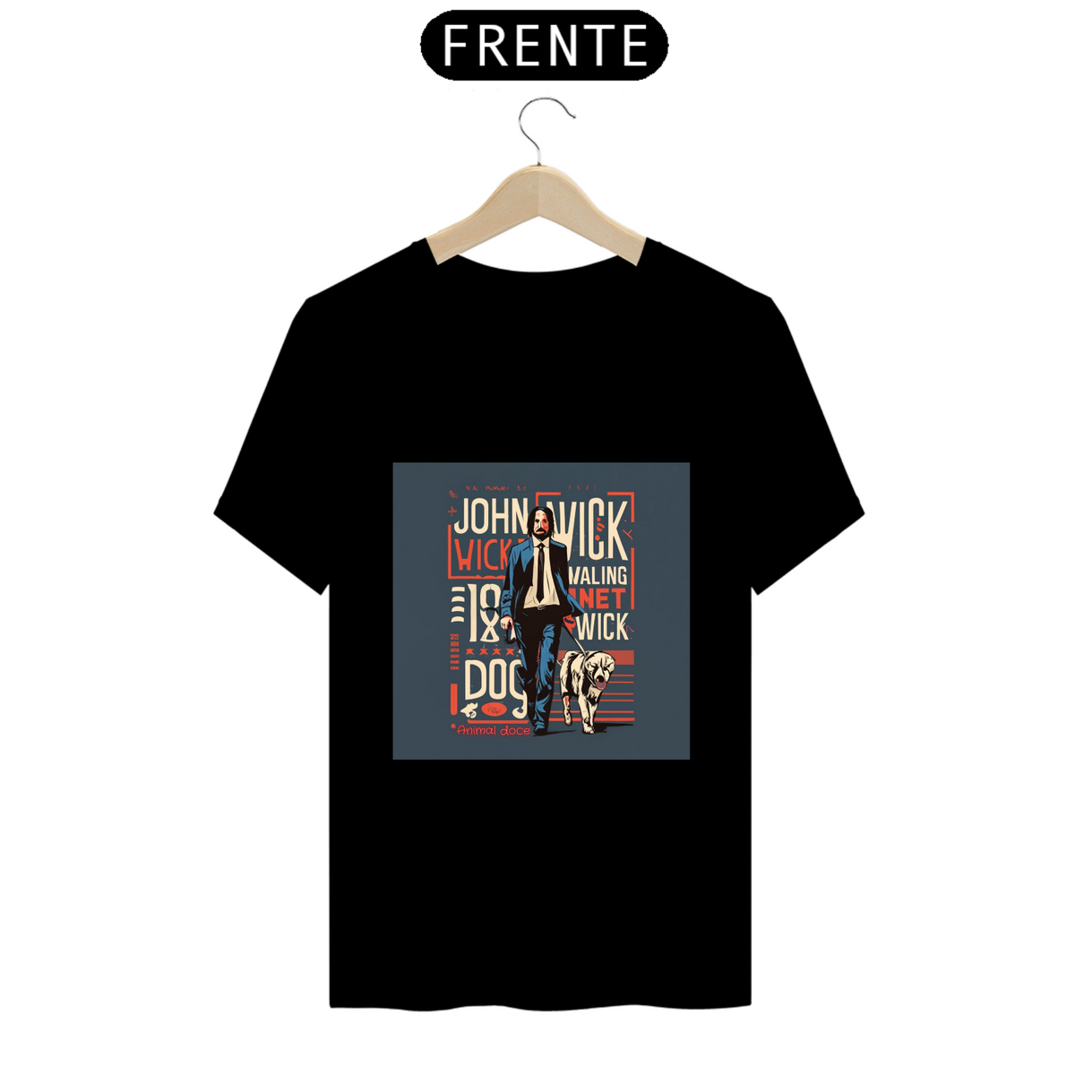 Nome do produto: CAMISETA T-SHIRT PRIME, LINHA FILME JOHN WICK DOG