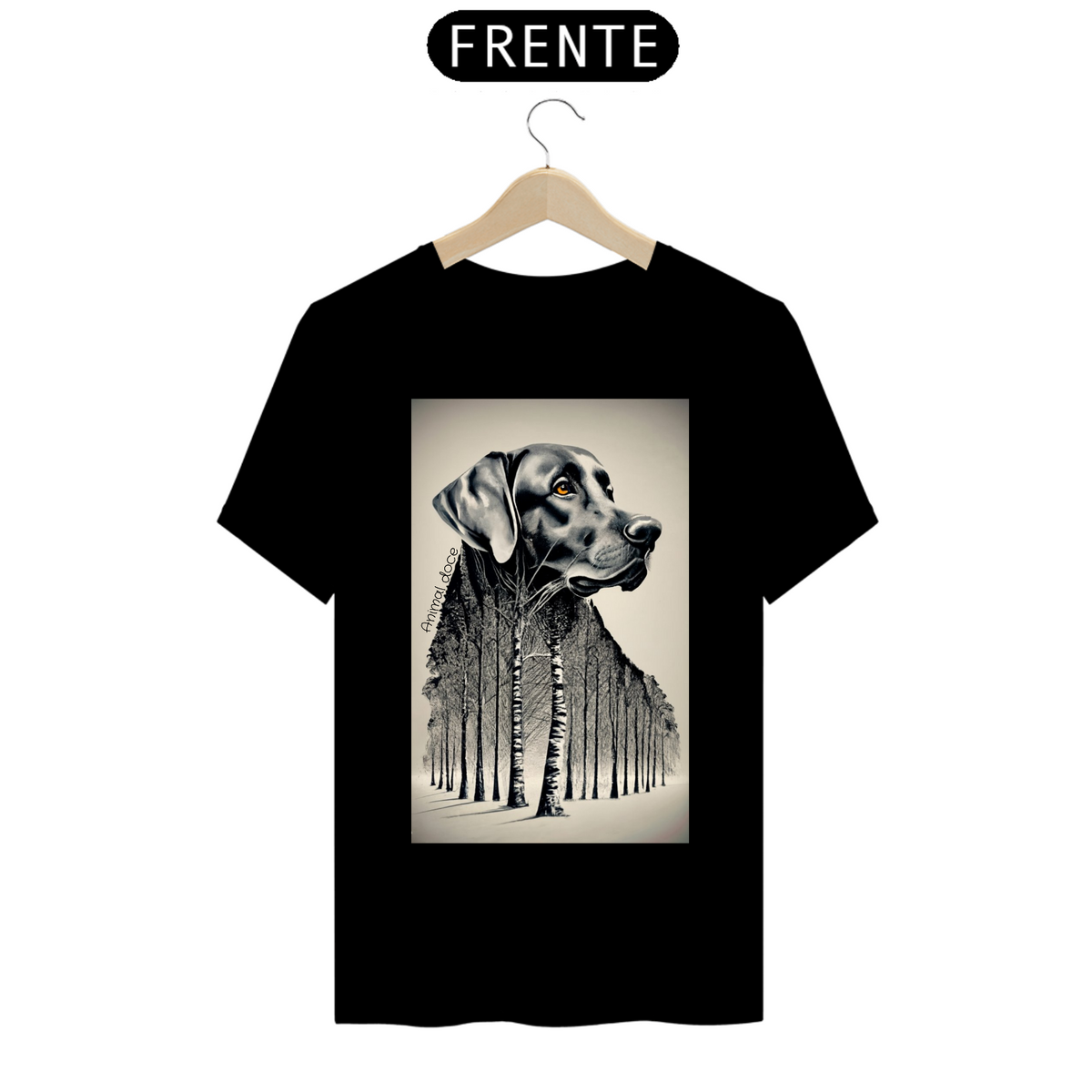 Nome do produto: CAMISETA T-SHIRT PRIME DOG, GOLDEN ARVORE PB