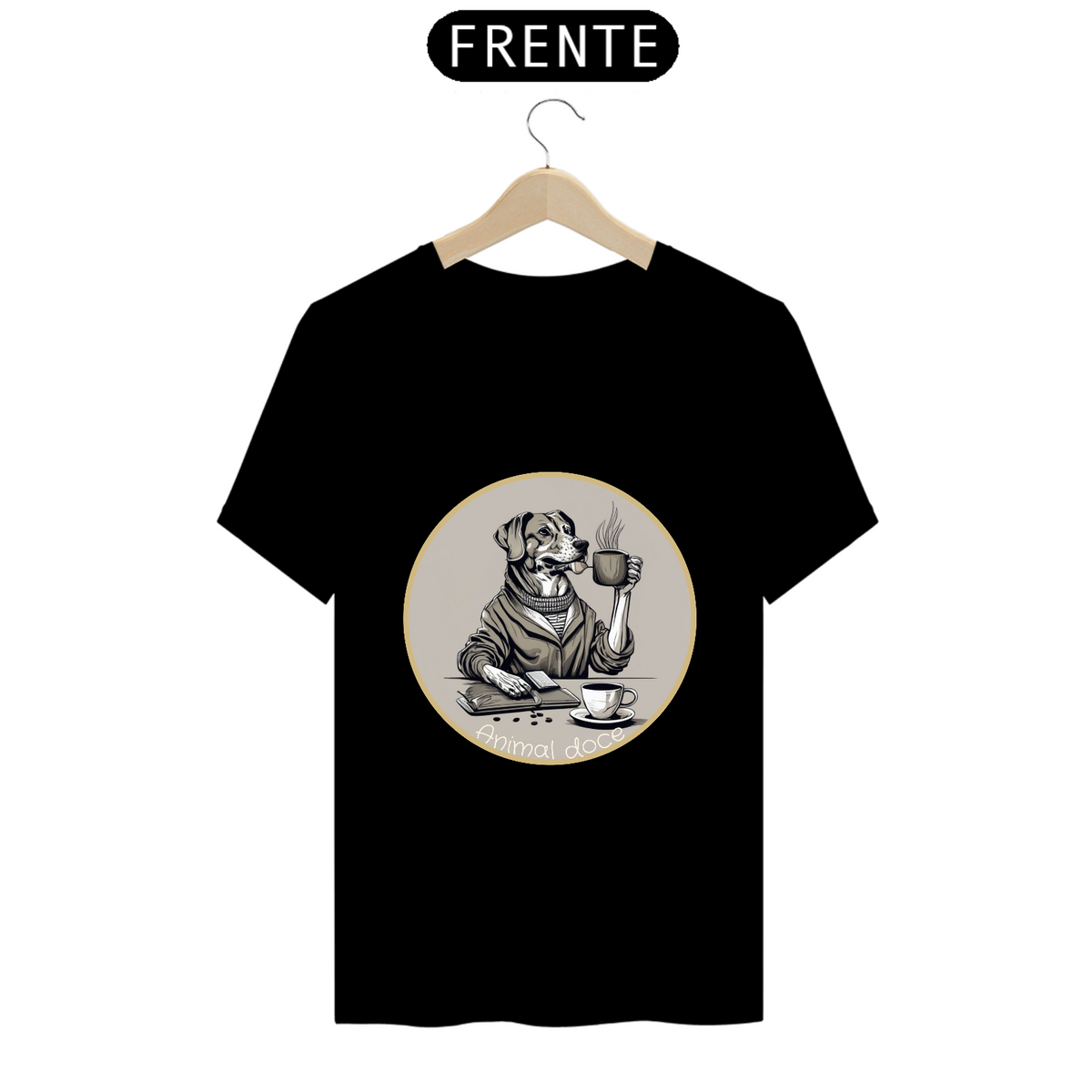 Nome do produto: CAMISETA T-SHIRT PRIME DOG, GOLDEN PB COFFEE 02