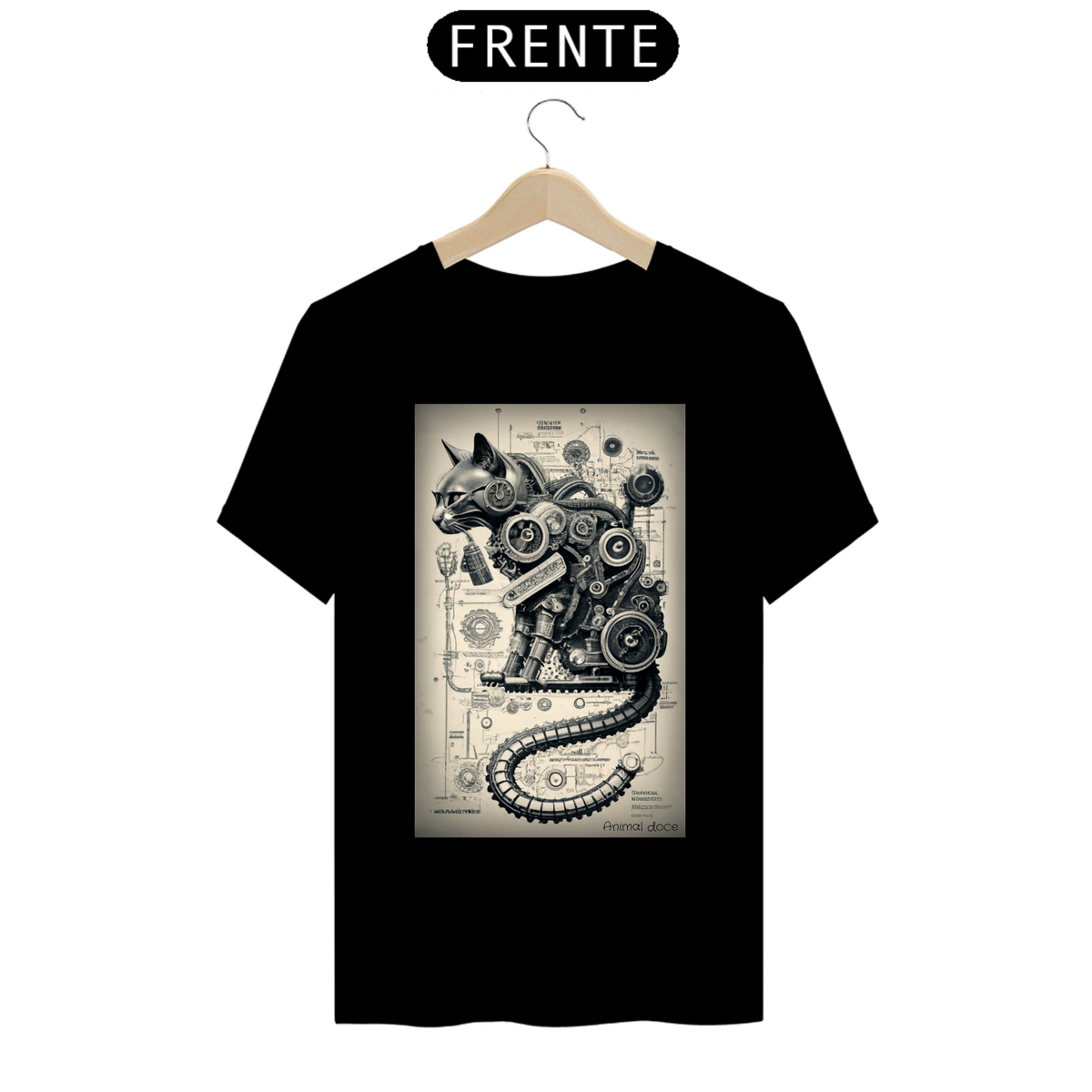 Nome do produto: CAMISETA T-SHIRT PRIME, ROBOTIC CAT PB