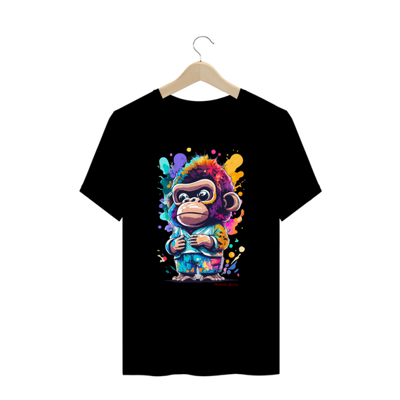 CAMISETA T-SHIRT PLUS SIZE, KING MONKEY