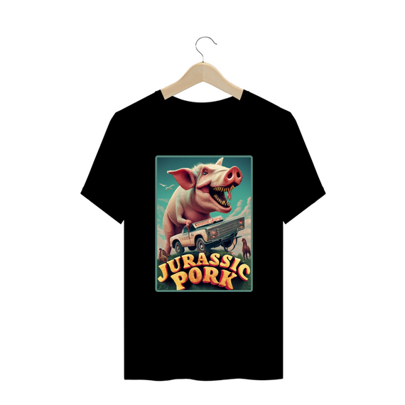 CAMISETA T-SHIRT PLUS SIZE, JURASSIC PORK