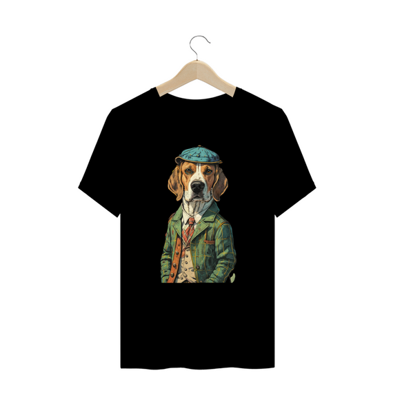 CAMISETA T-SHIRT PLUS SIZE, DOG BEAGLE SHERLOCK HOLMES