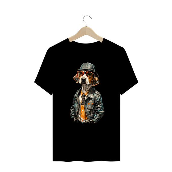 CAMISETA T-SHIRT PLUS SIZE, DOG BEAGLE SHERLOCK HOLMES