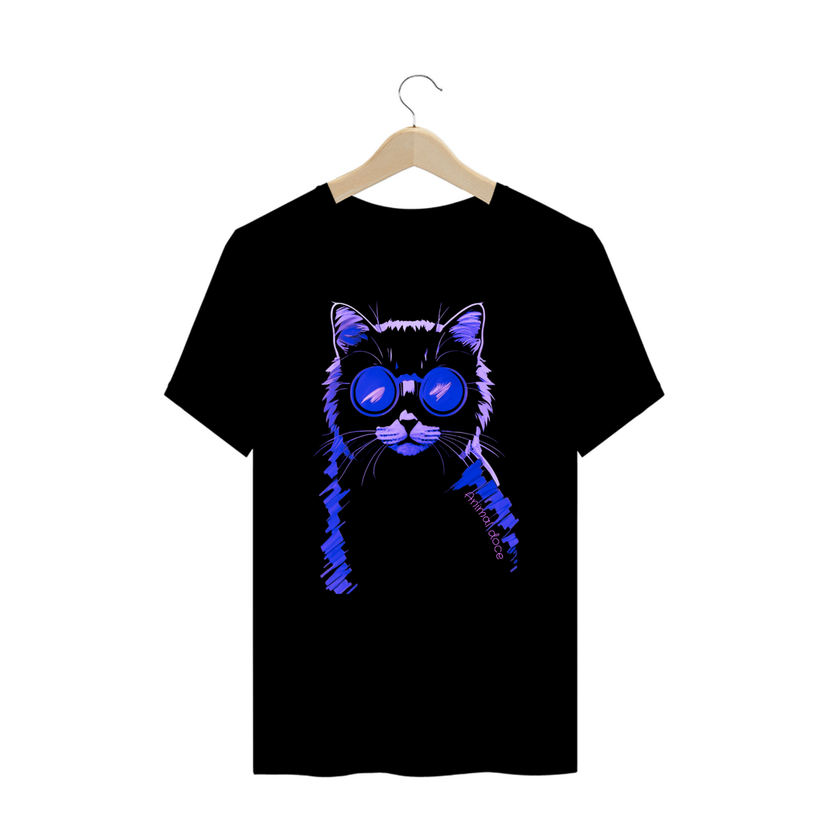 Nome do produto: CAMISETA T-SHIRT PLUS SIZE, CAT TRAÇOS