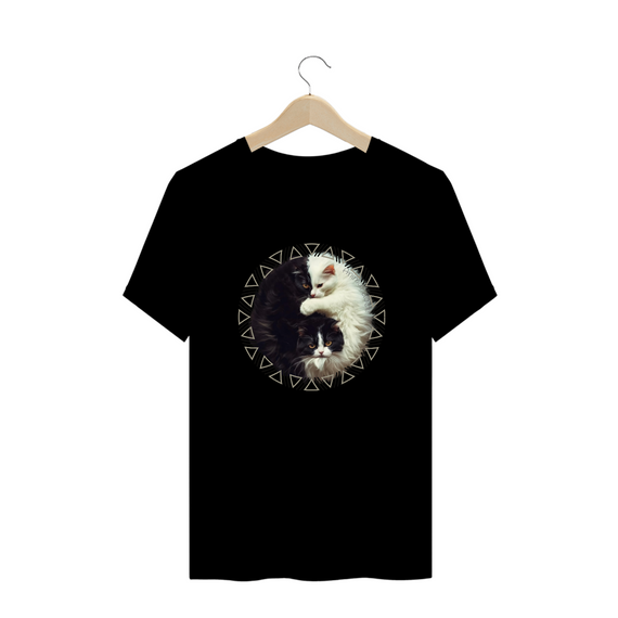 CAMISETA T-SHIRT PLUS SIZE, CAT YIN YANG