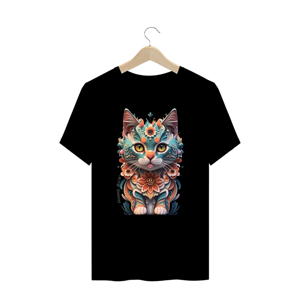 Nome do produto:  CAMISETA T-SHIRT PLUS SIZE, PRINCESS CAT