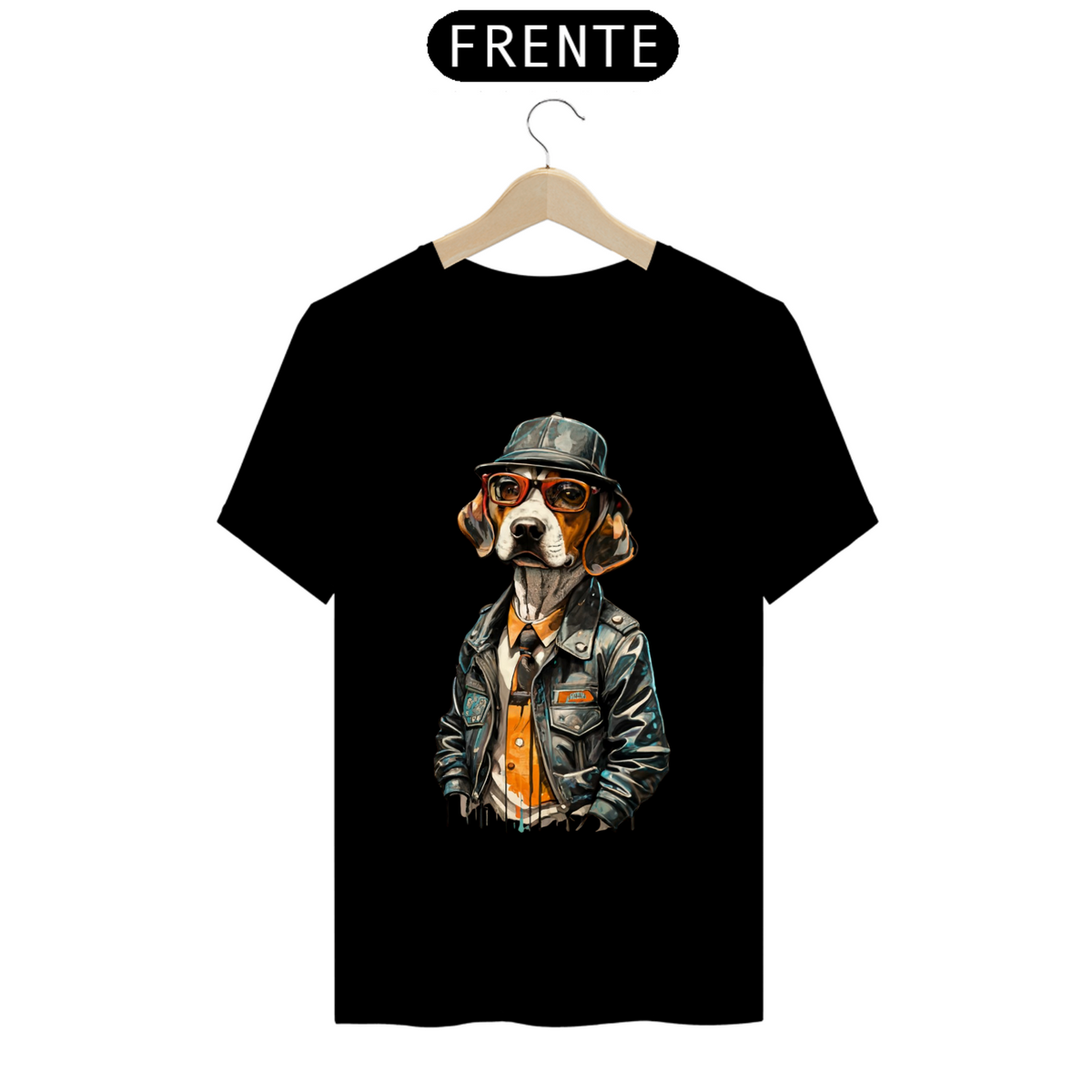 Nome do produto: CAMISETA T-SHIRT PRIME, DOG BEAGLE SHERLOCK HOLMES