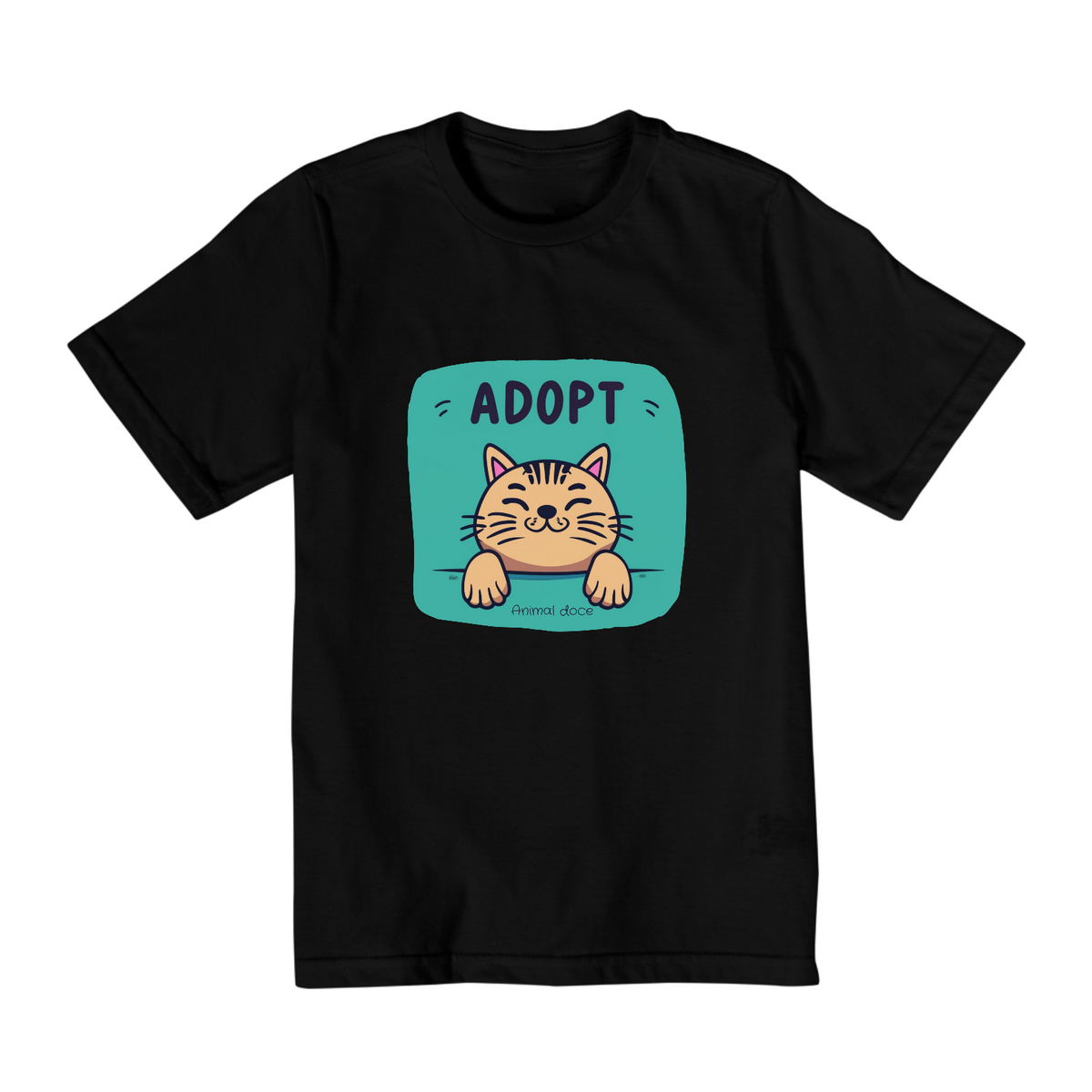 Nome do produto: CAMISETA QUALITY INFANTIL, ADOPT CAT-10 A 14 ANOS