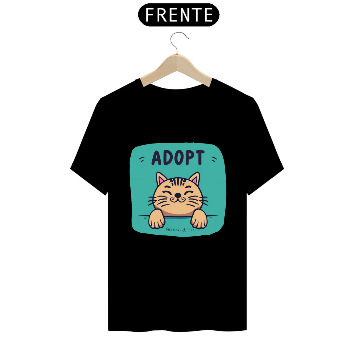 Nome do produto: CAMISETA T-SHIRT PRIME, ADOPT CAT