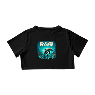 CAMISA CROPPED, DOLPHIN NO MARE PLASTIC