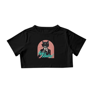 CAMISA CROPPED CAT, SPY ME BABY 