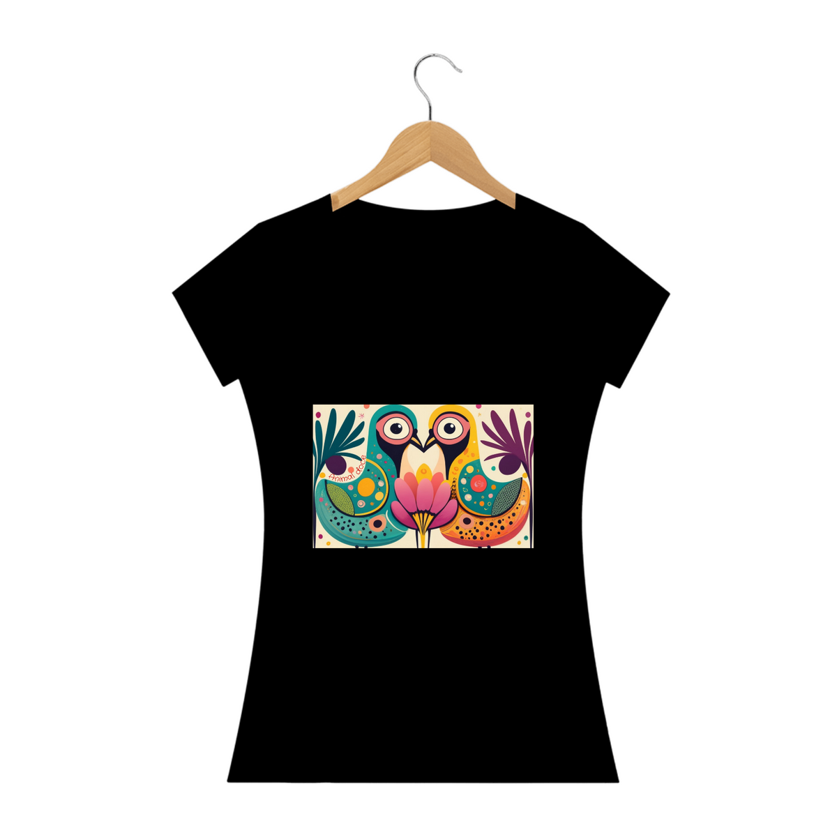 Nome do produto: CAMISETA BABY LONG PRIME, COLORFUL BIRDS