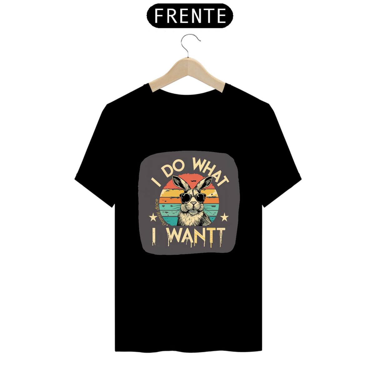 Nome do produto: CAMISETA T-SHIRT PRIME RABBIT, I DO WHAT I WHANT