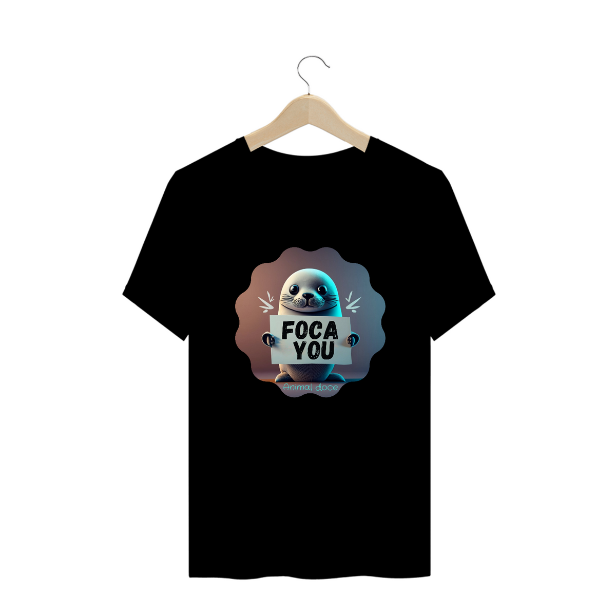 Nome do produto: CAMISETA T-SHIRT PLUS SIZE, FOCA YOU