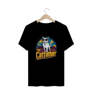 CAMISETA T-SHIRT PLUS SIZE CAT, THE CATFATHER