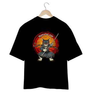 Nome do produtoCAMISETA OVERSIZED COSTAS, SAMURAI CAT