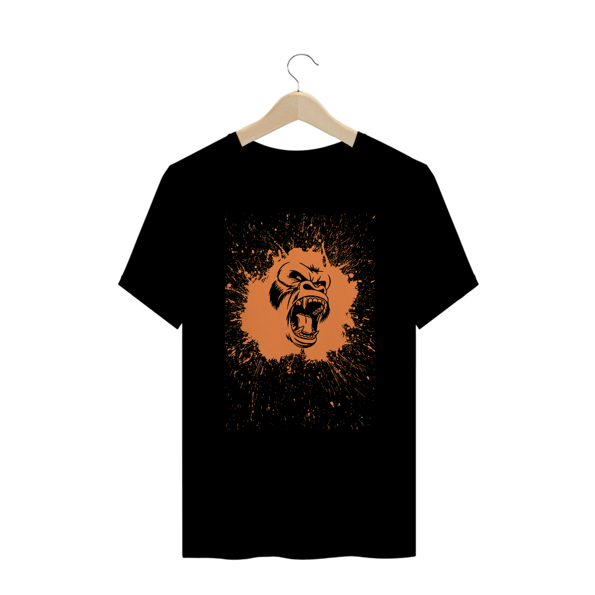 Nome do produto: CAMISETA T-SHIRT PLUS SIZE, MONKEY