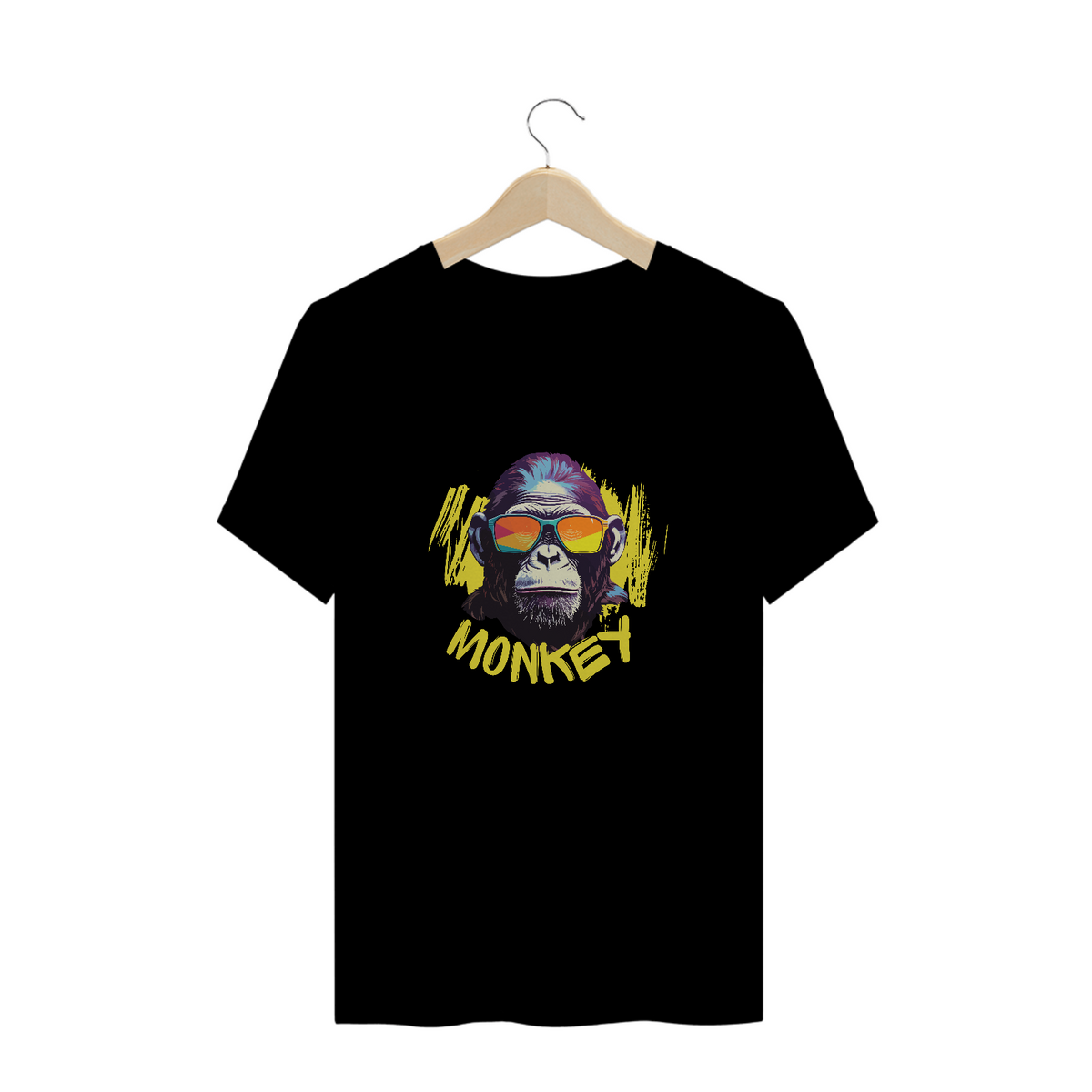 Nome do produto: CAMISETA T-SHIRT PLUS SIZE, MONKEY