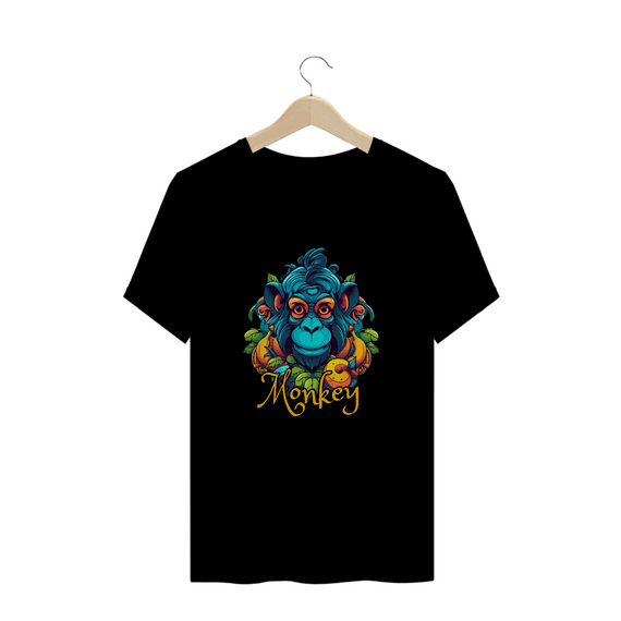 CAMISETA T-SHIRT PLUS SIZE, MONKEY