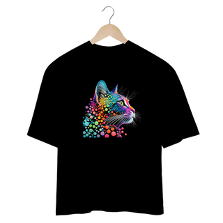 Nome do produtoCAMISETA OVERSIZED, COLORFUL CAT