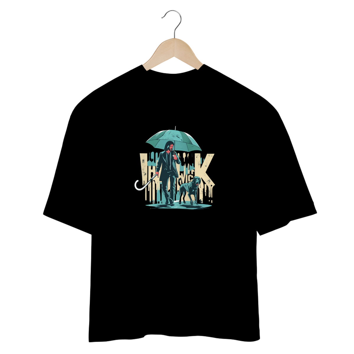 Nome do produto: CAMISETA OVERSIZED DOG, LINHA FILME JOHN WICK BE KIND TO ANIMALS