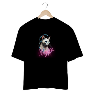 Nome do produtoCAMISETA OVERSIZED, CAT NIGHT 