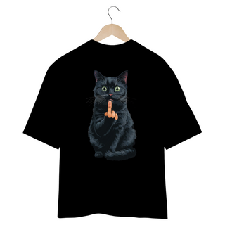 Nome do produtoCAMISETA OVERSIZED COSTAS, BLACK CAT FINGER