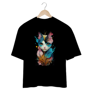 Nome do produtoCAMISETA OVERSIZED, COLORFUL CAT