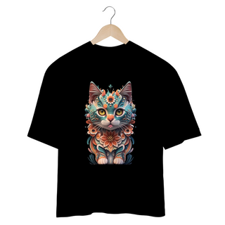 Nome do produtoCAMISETA OVERSIZED, CAT COLORFUL