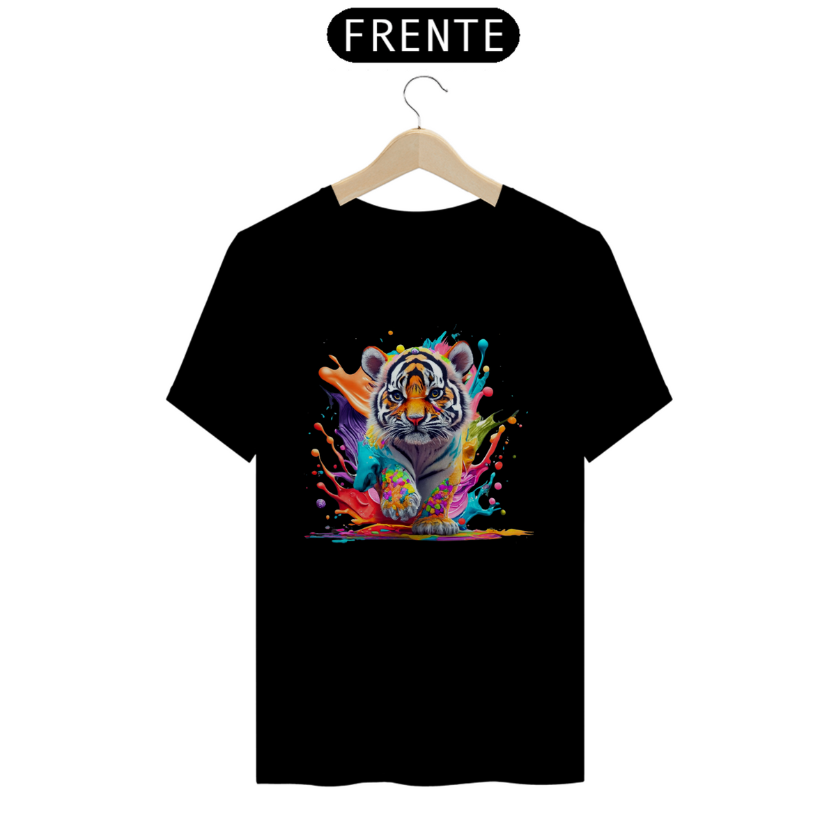 Nome do produto: CAMISETA T-SHIRT PRIME, COLORFUL TIGER